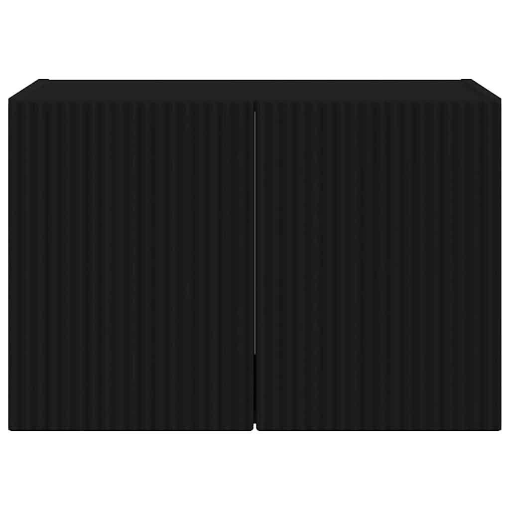 Dulap TV de perete Negru 59,5 x 31 x 40 cm Lemn compozit GartenMobel Dekor