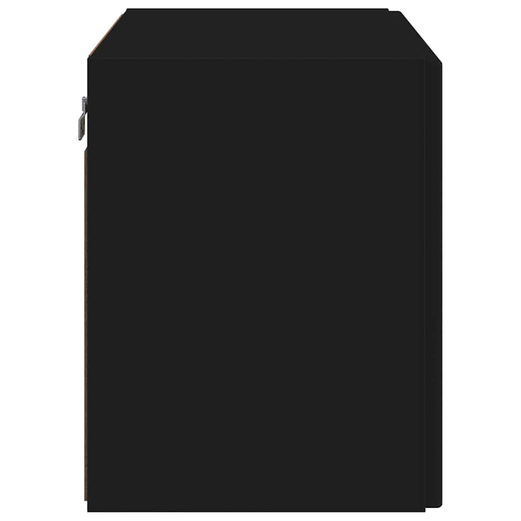 Dulap TV de perete Negru 59,5 x 31 x 40 cm Lemn compozit GartenMobel Dekor