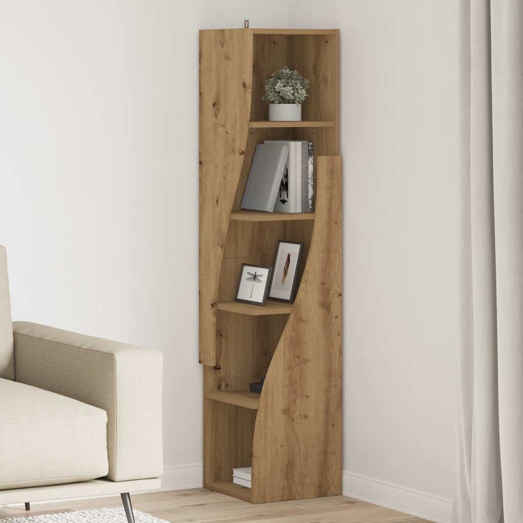 Dulap de colț Alb 32x32x140cm Lemn compozit GartenMobel Dekor