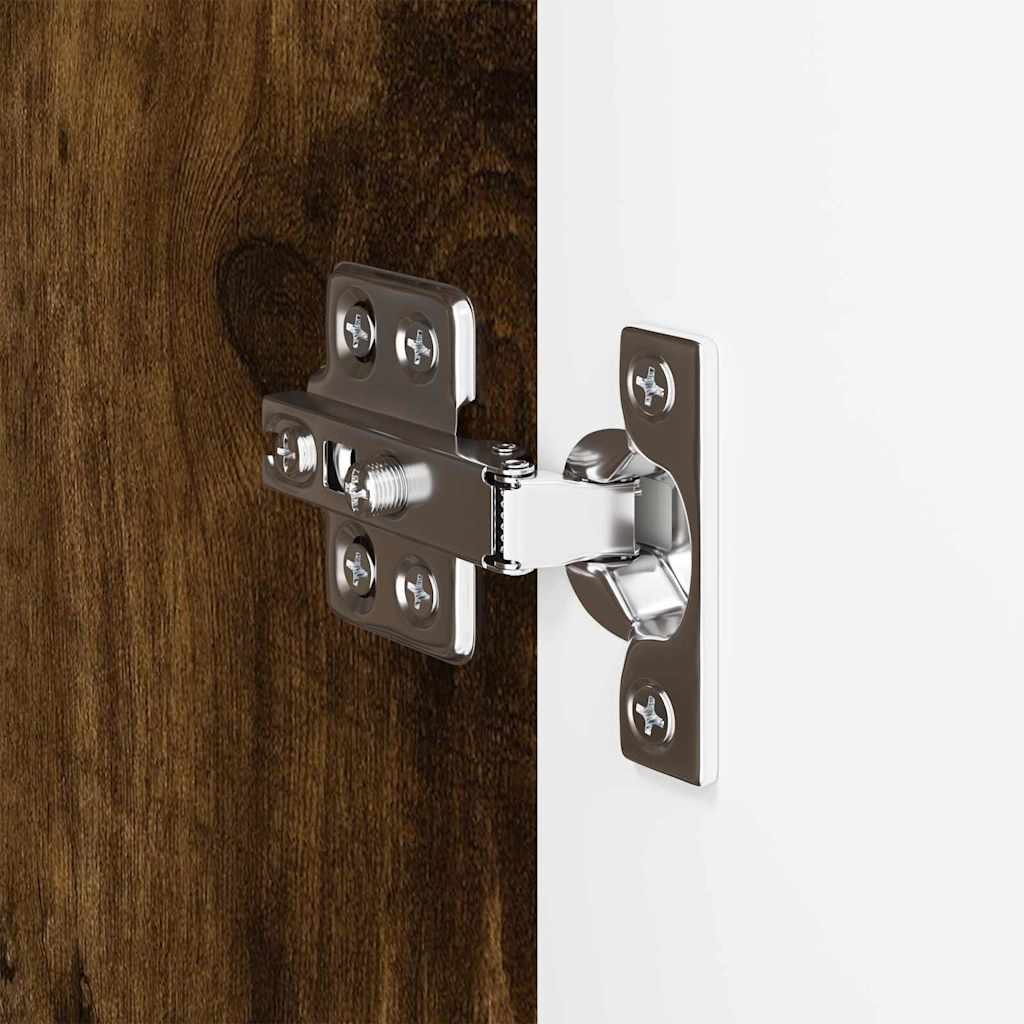 Dulap TV de perete Pe perete Stejar fumuriu 59,5 x 31 x 100 cm GartenMobel Dekor