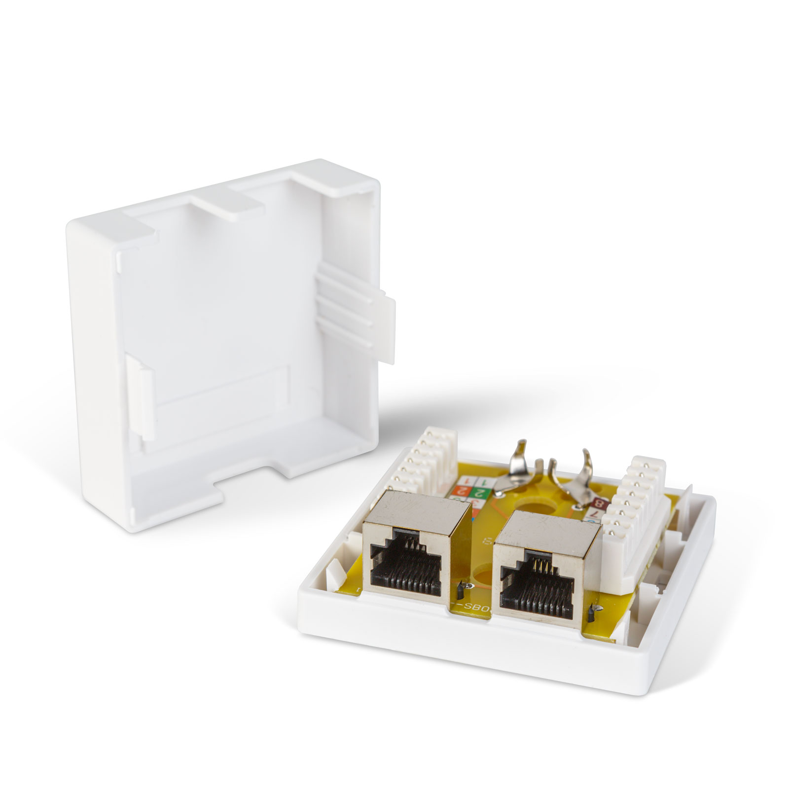 Priza dublă perete FTP CAT6 - 8P8C (RJ45) - Montaj la suprafață Best CarHome