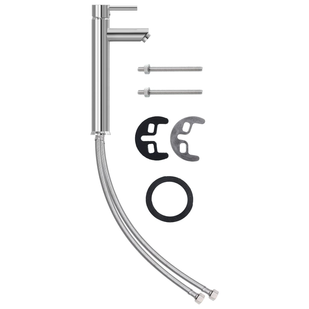 Chiuvetă baie, robinet și scurgere tip push auriu sticlă călită GartenMobel Dekor