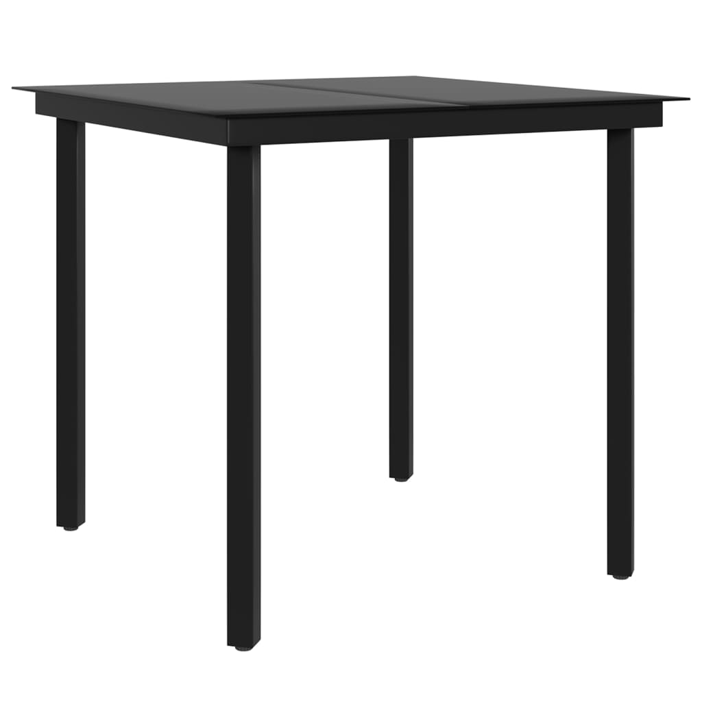 Set mobilier de grădină, cu perne, 3 piese, bej și negru GartenMobel Dekor