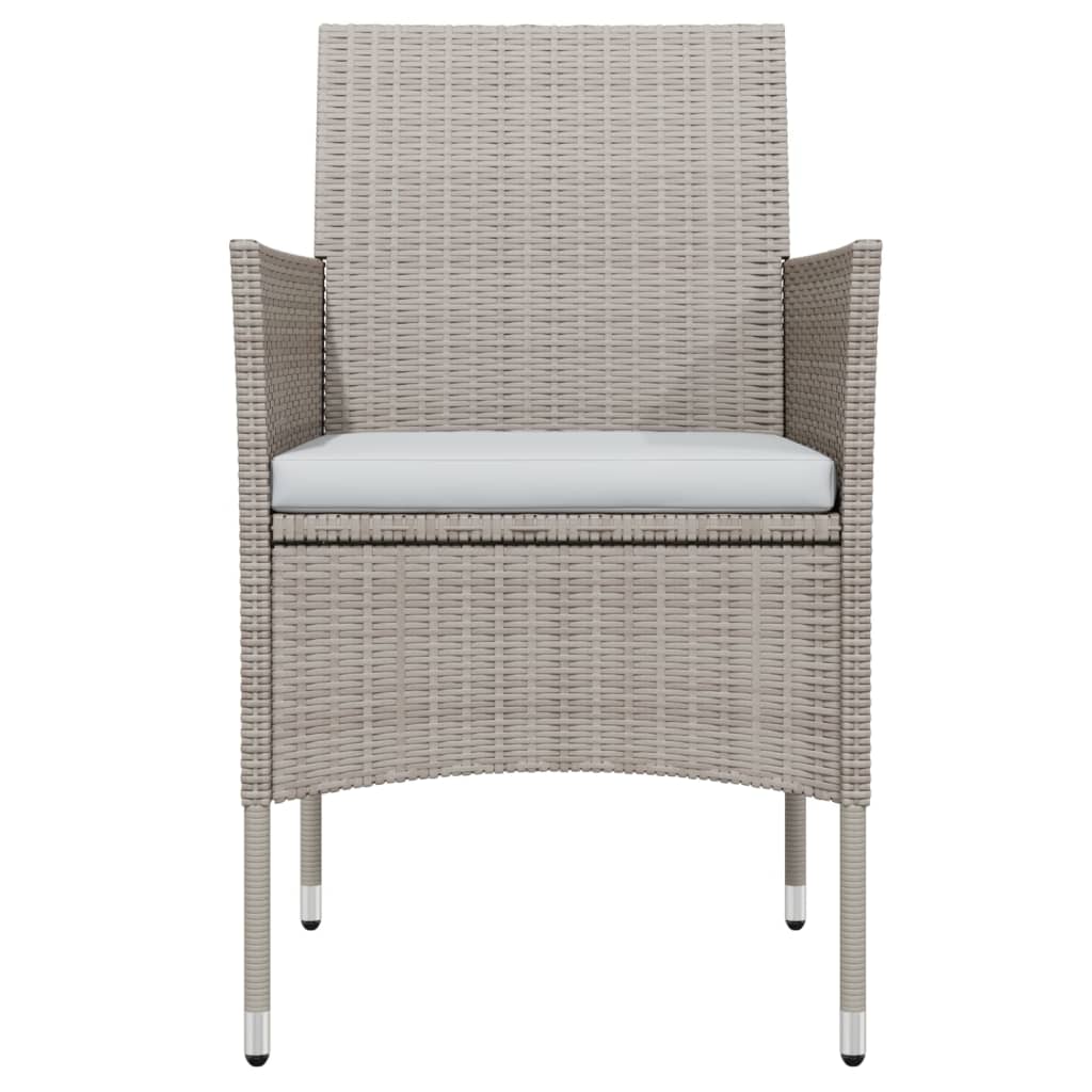 Set mobilier de grădină, cu perne, 3 piese, bej și negru GartenMobel Dekor