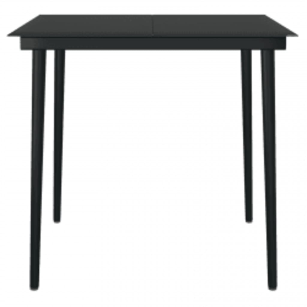 Set mobilier de grădină cu perne, 3 piese, negru GartenMobel Dekor