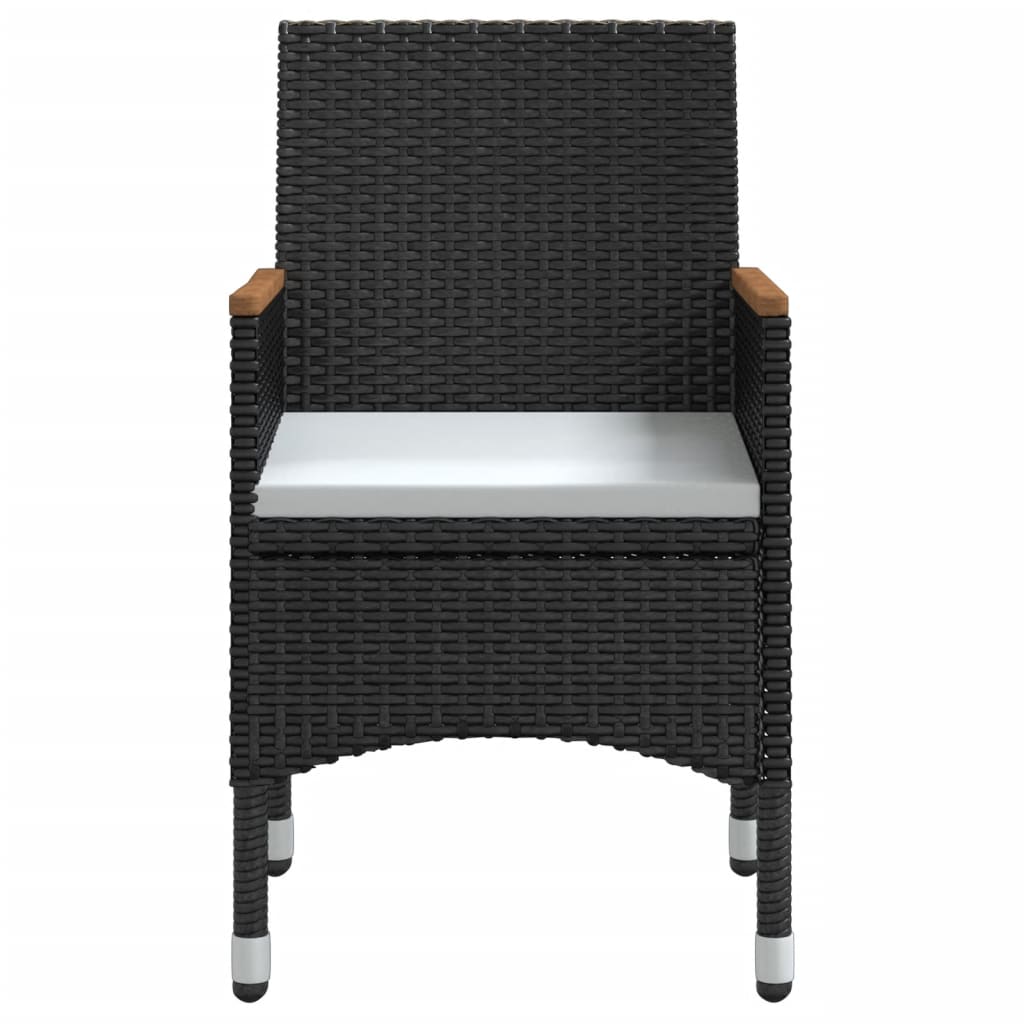 Set mobilier de grădină cu perne, 3 piese, negru GartenMobel Dekor
