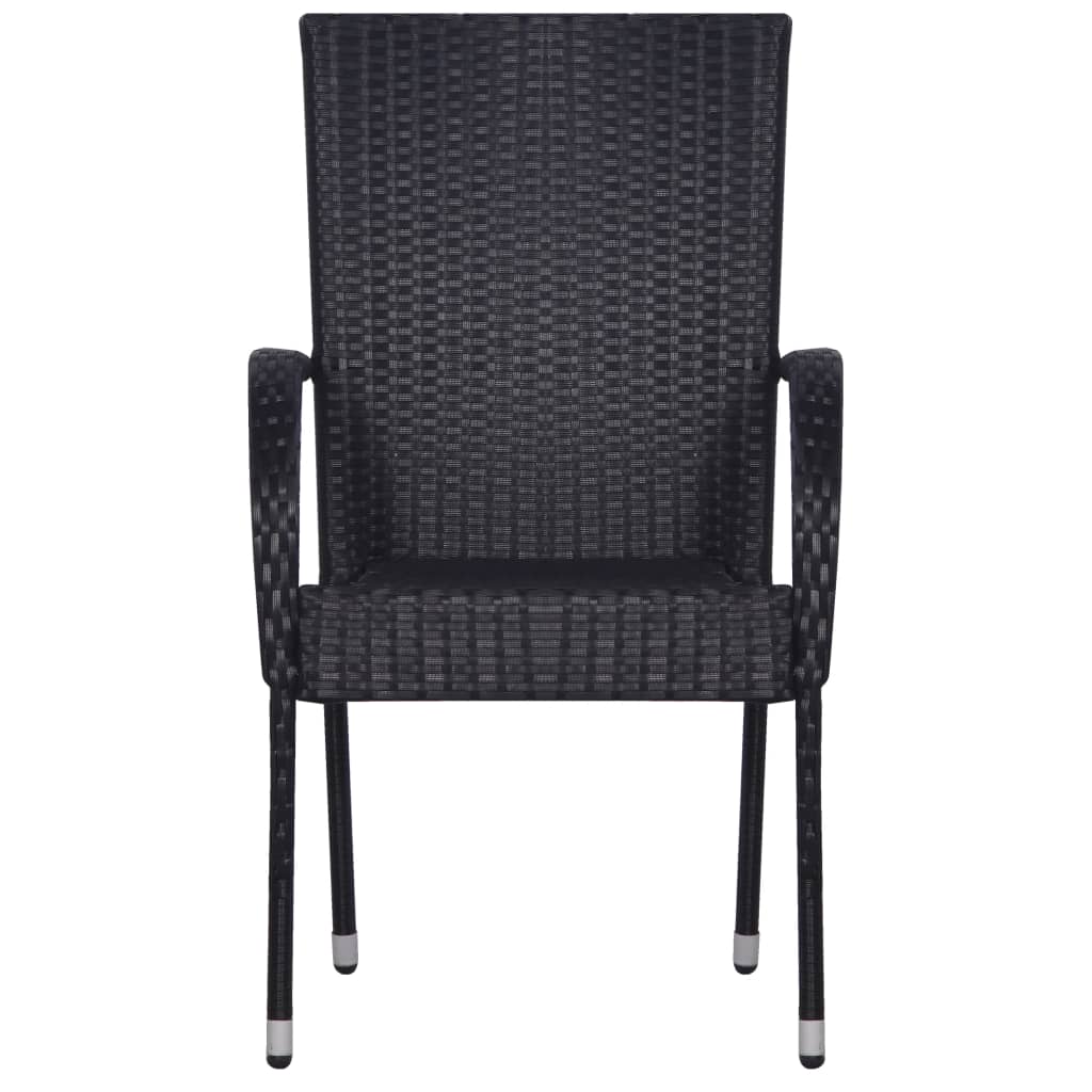 Set mobilier de grădină, 3 piese, negru GartenMobel Dekor