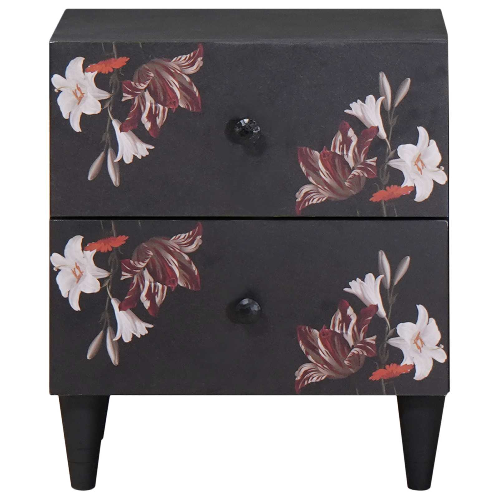 Noptieră cu sertar Maro 40 x 33,5 x 46 cm Lemn de mango solid GartenMobel Dekor