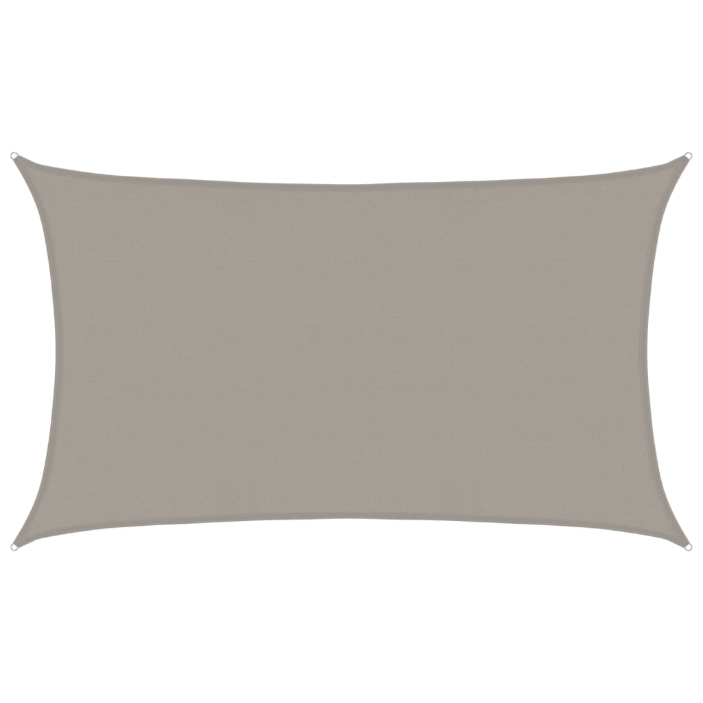 Pânză parasolar gri deschis dreptunghiular 5x8 m HDPE 160 g/m² GartenMobel Dekor