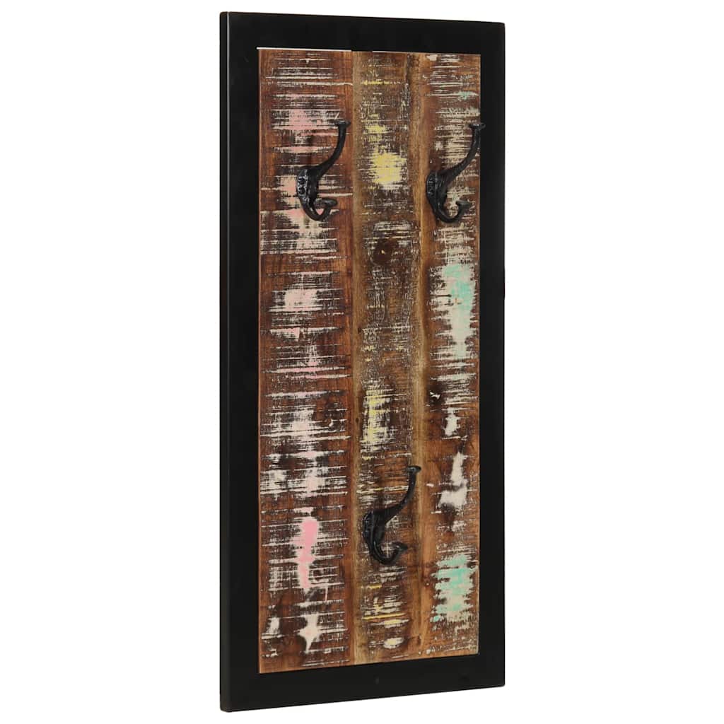 Raft pentru haine multicolor 40x2x80 cm Lemn masiv recuperat GartenMobel Dekor