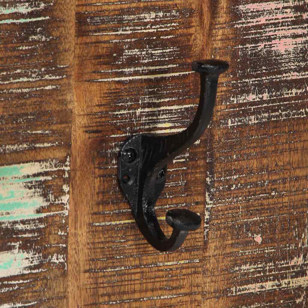 Raft pentru haine multicolor 40x2x80 cm Lemn masiv recuperat GartenMobel Dekor