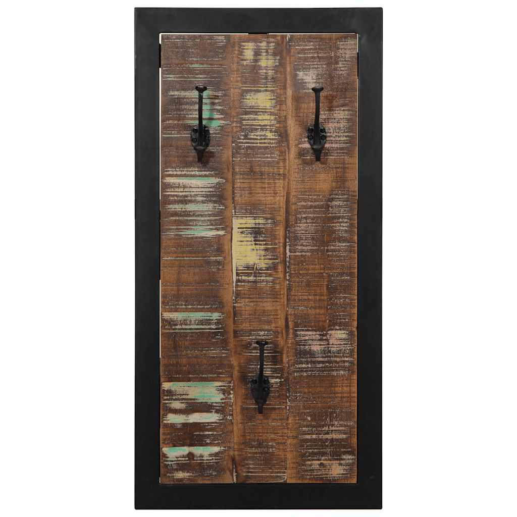 Raft pentru haine multicolor 40x2x80 cm Lemn masiv recuperat GartenMobel Dekor