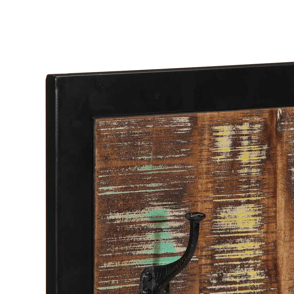 Raft pentru haine multicolor 40x2x80 cm Lemn masiv recuperat GartenMobel Dekor