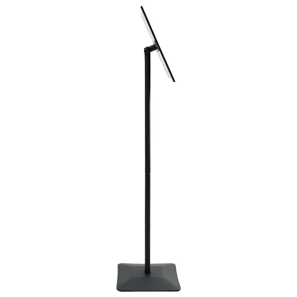 Suport poster tip pedestal Negru a4 Aluminiu și PVC GartenMobel Dekor