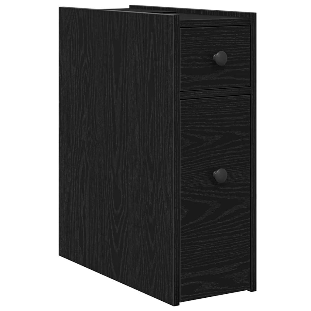 Set de mobilier pentru baie Stejar Negru 80 x 18 x 60 cm GartenMobel Dekor