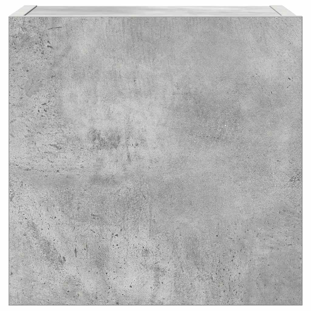 Set dulapuri TV, 7 piese, gri beton, lemn prelucrat GartenMobel Dekor