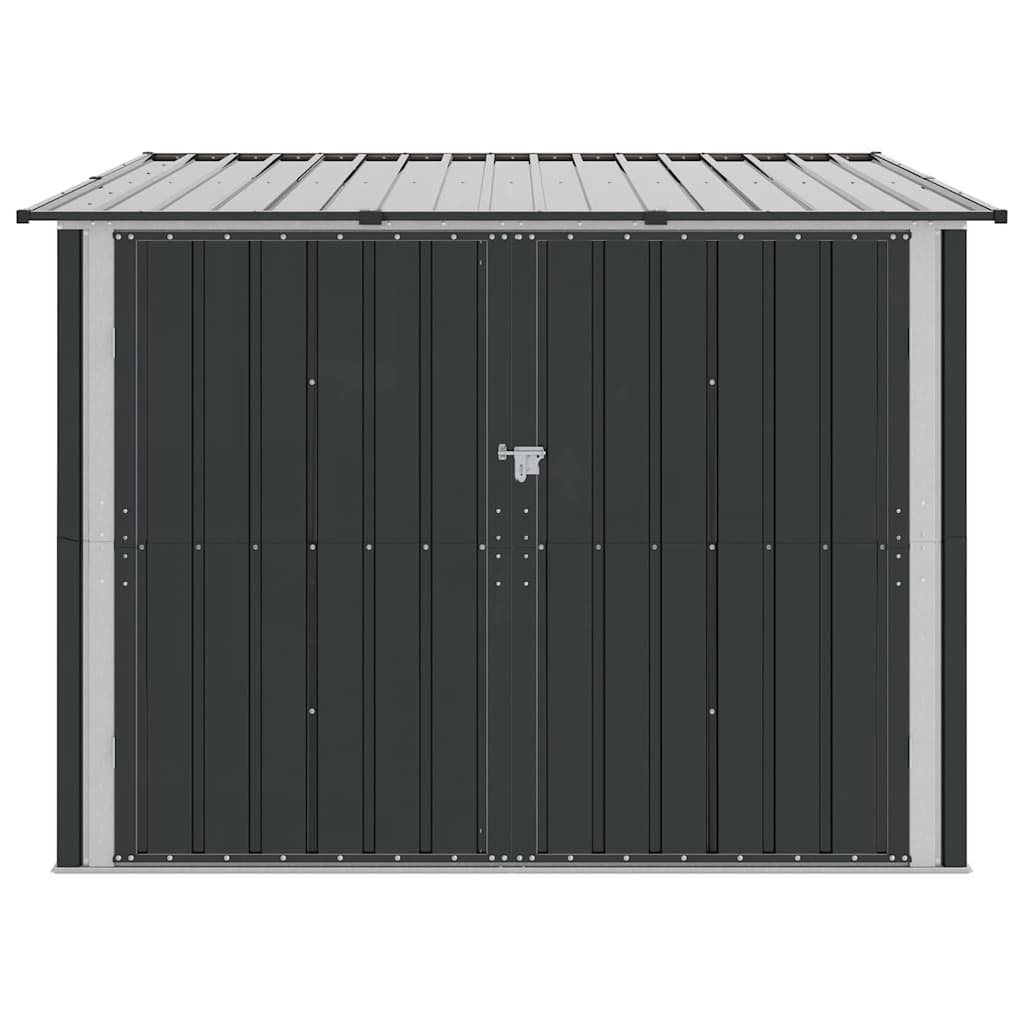 Shed pentru biciclete 3 pcs Antracit 215 x 206 x 157 cm Metal GartenMobel Dekor