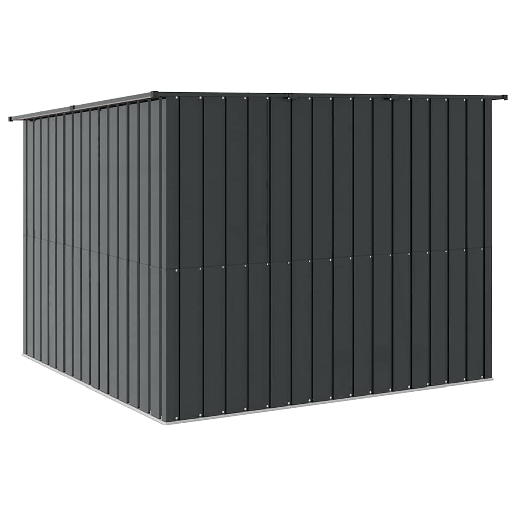Shed pentru biciclete 3 pcs Antracit 215 x 206 x 157 cm Metal GartenMobel Dekor