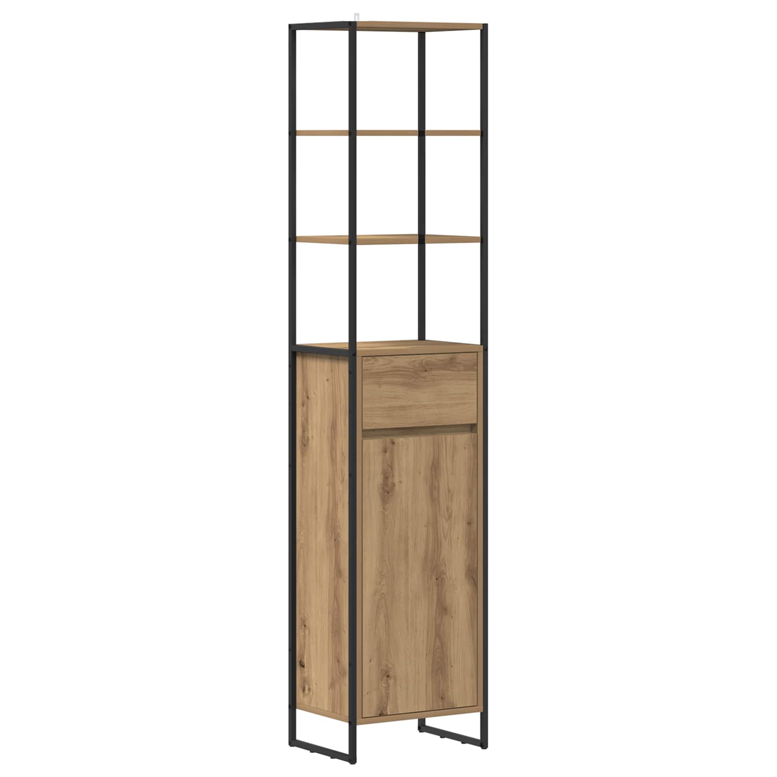 Set de mobilier pentru baie Stejar Artizanal Lemn compozit GartenMobel Dekor