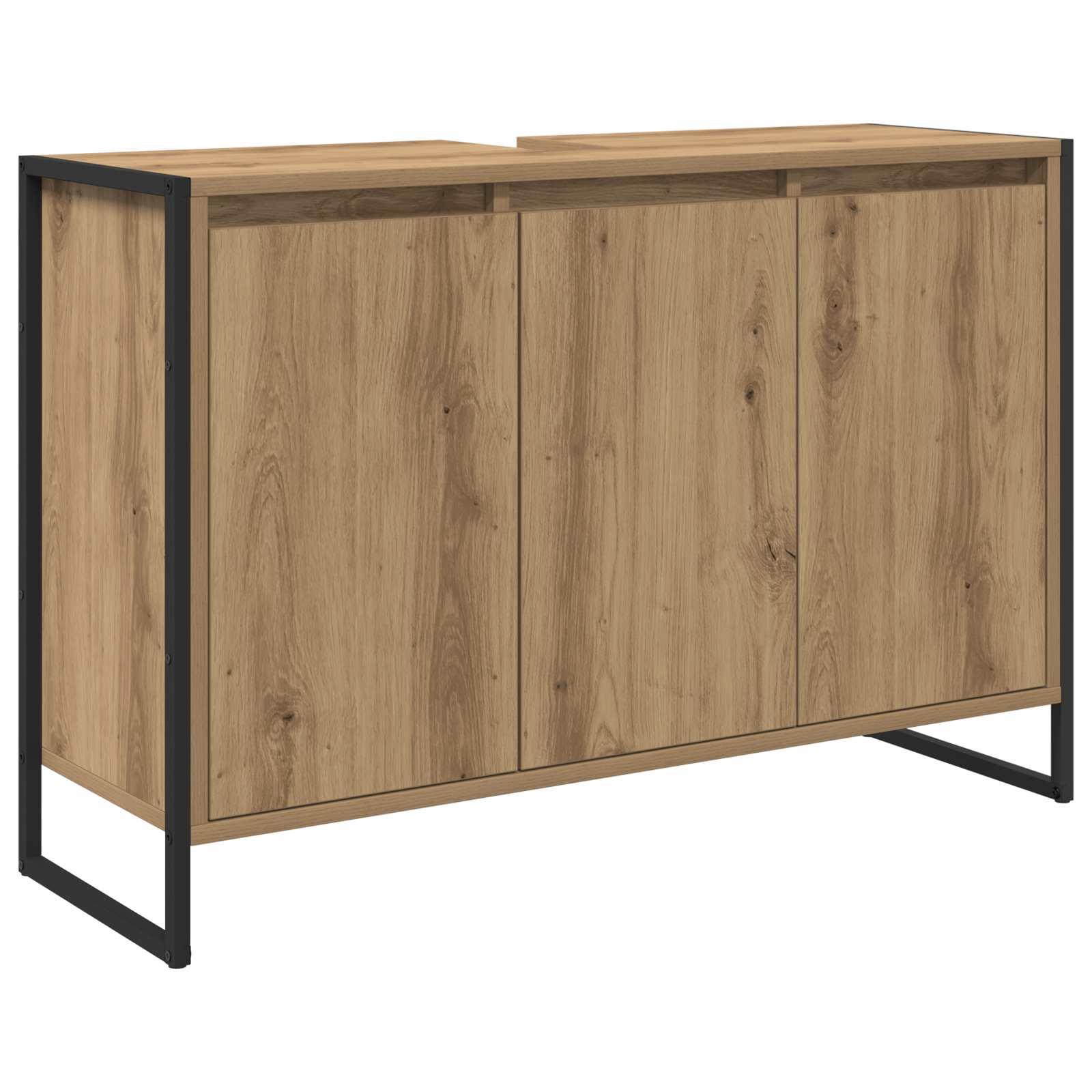 Set de mobilier pentru baie Stejar Artizanal Lemn compozit GartenMobel Dekor