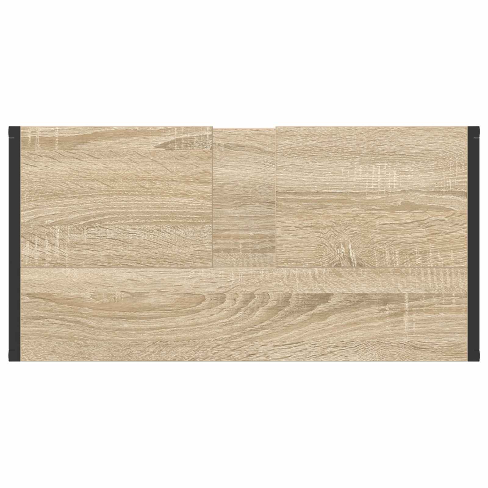 Set de mobilier pentru baie cu raft Stejar Sonoma Lemn compozit GartenMobel Dekor