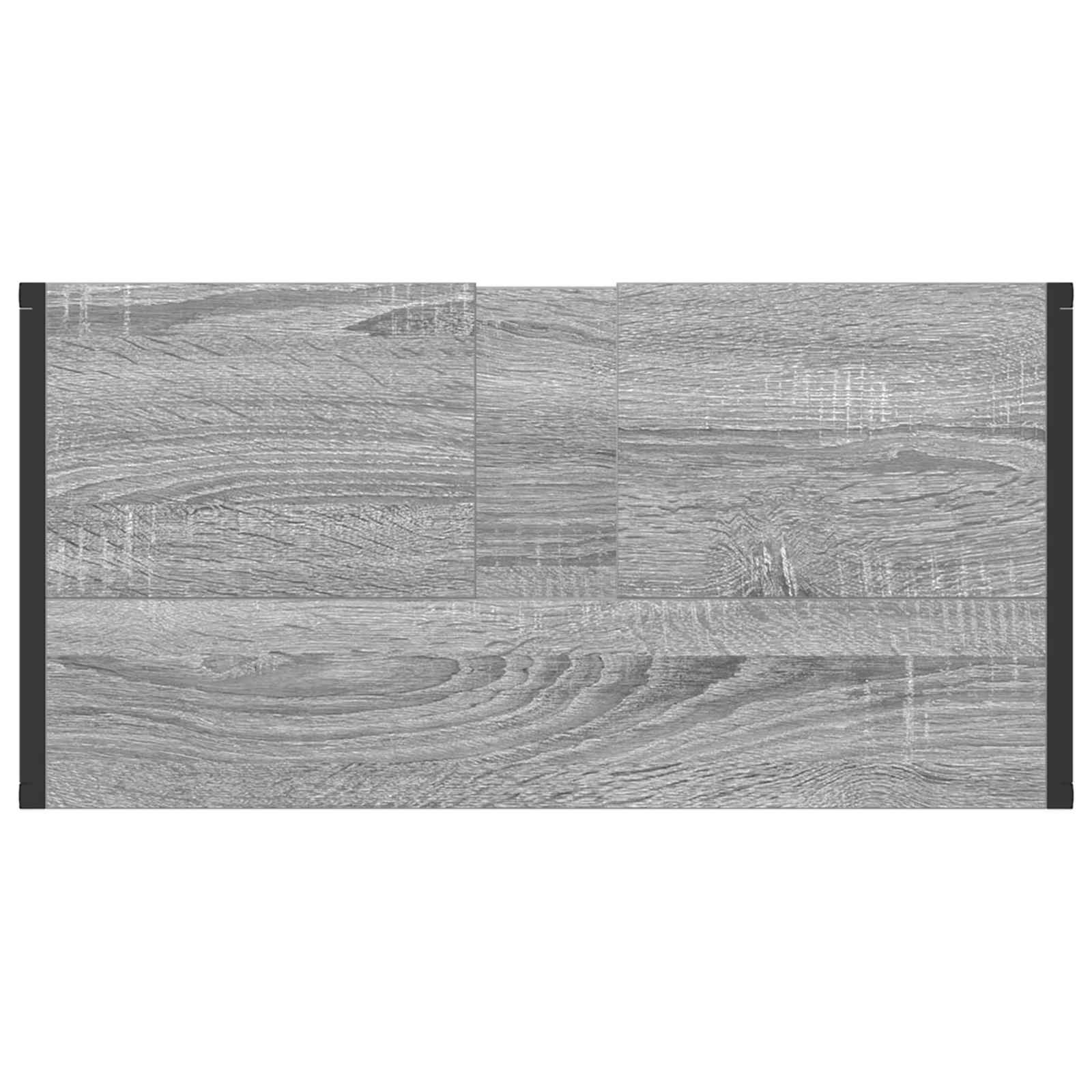 Set de mobilier pentru baie cu sertar Gri Sonoma Lemn compozit GartenMobel Dekor