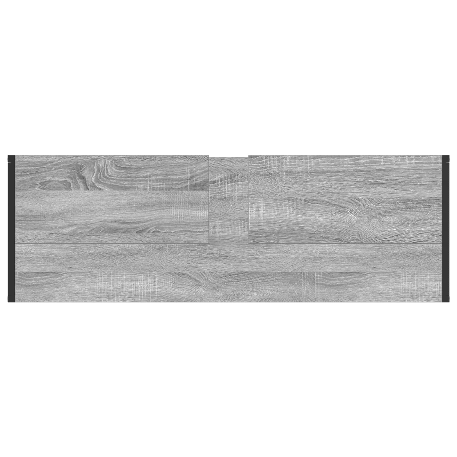 Set de mobilier pentru baie cu sertar Gri Sonoma Lemn compozit GartenMobel Dekor