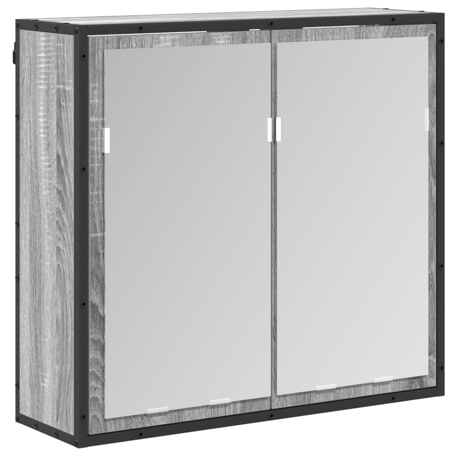 Set de mobilier pentru baie cu sertar Gri Sonoma Lemn compozit GartenMobel Dekor