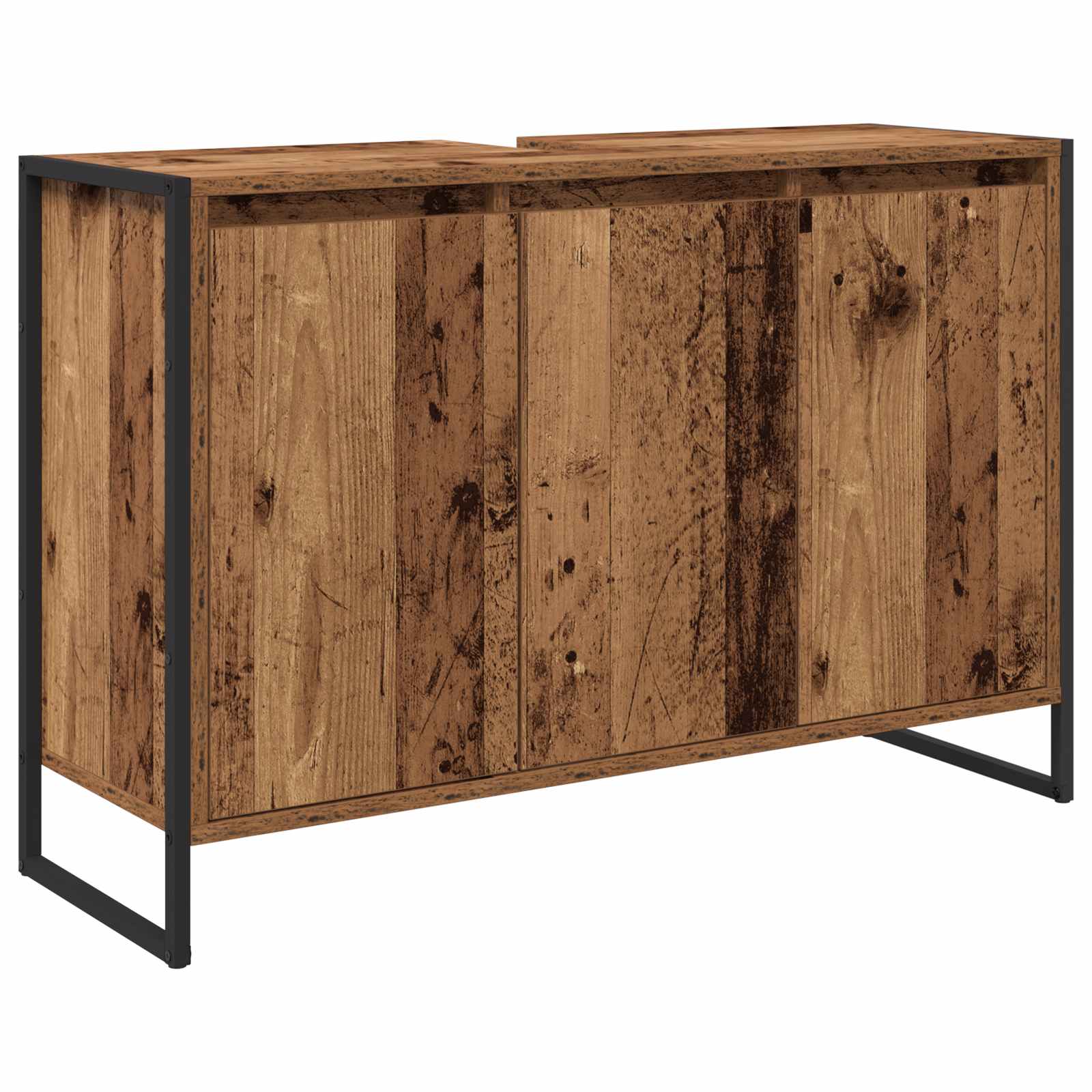 Set de mobilier pentru baie cu sertar Lemn vechi Lemn compozit GartenMobel Dekor