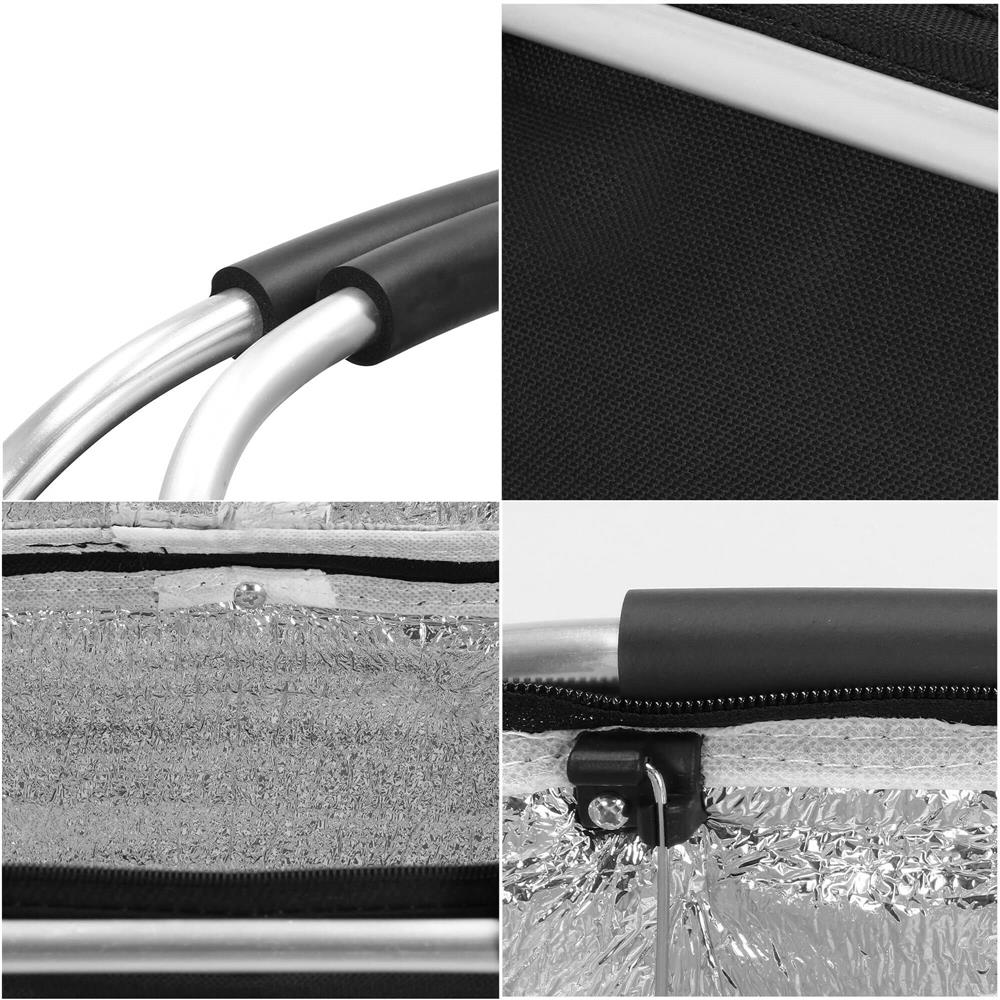 Geanta pentru picnic sau plaja, termoizolanta, 28 litri, negru Household NewTrend