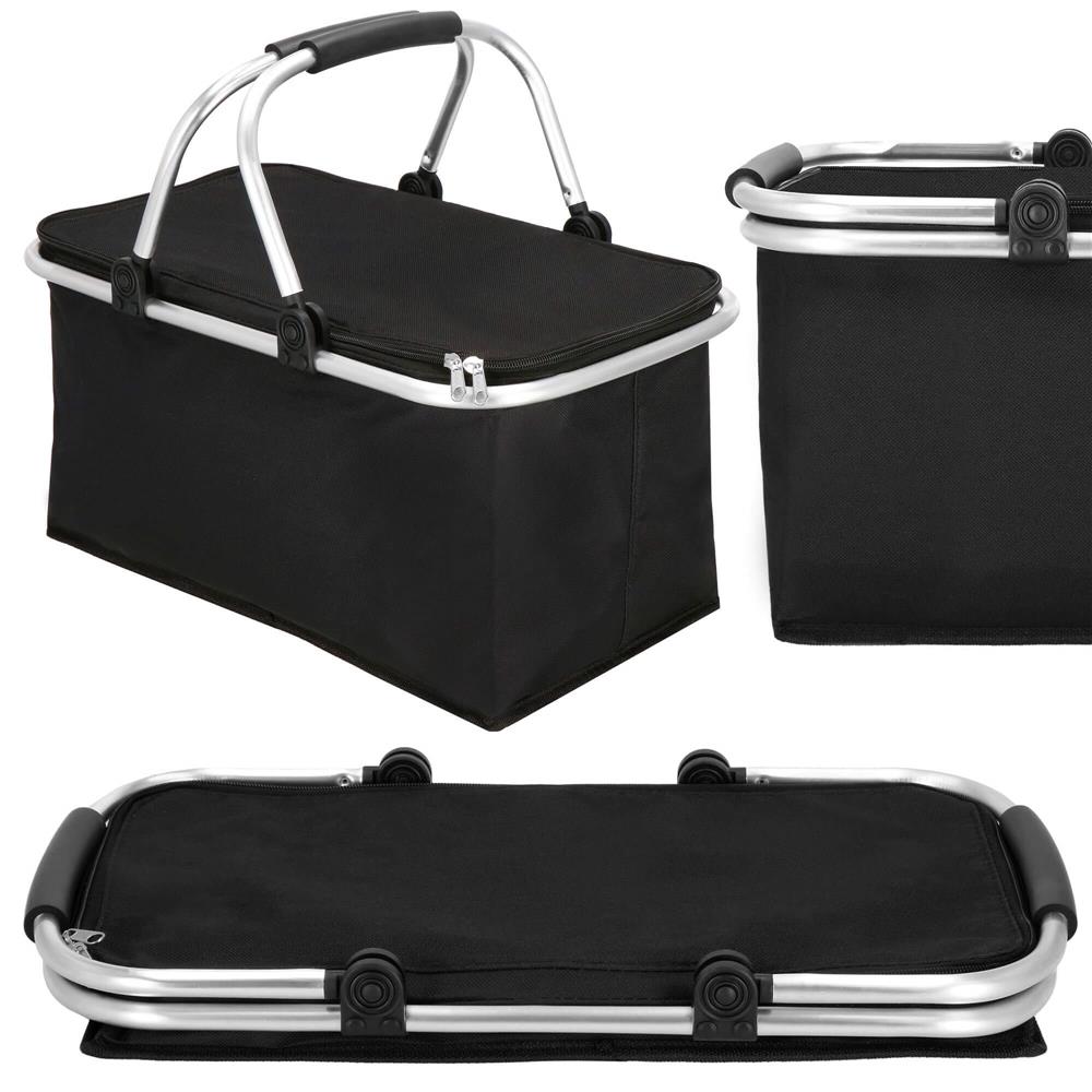 Geanta pentru picnic sau plaja, termoizolanta, 28 litri, negru Household NewTrend