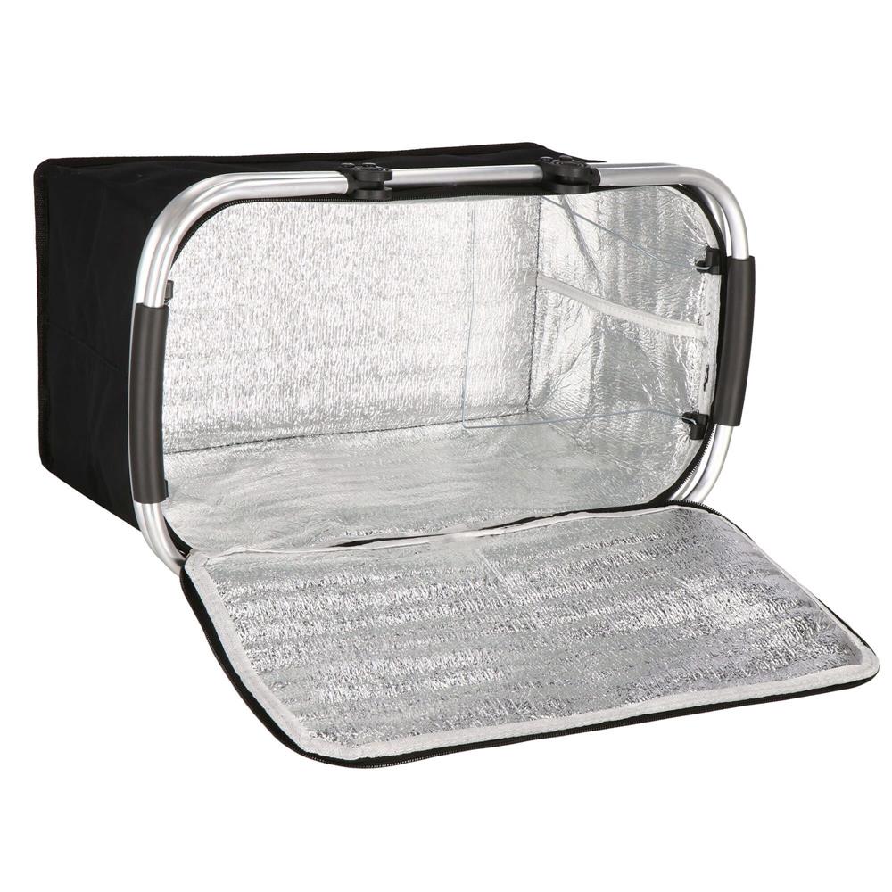 Geanta pentru picnic sau plaja, termoizolanta, 28 litri, negru Household NewTrend