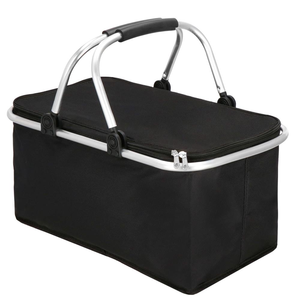 Geanta pentru picnic sau plaja, termoizolanta, 28 litri, negru Household NewTrend