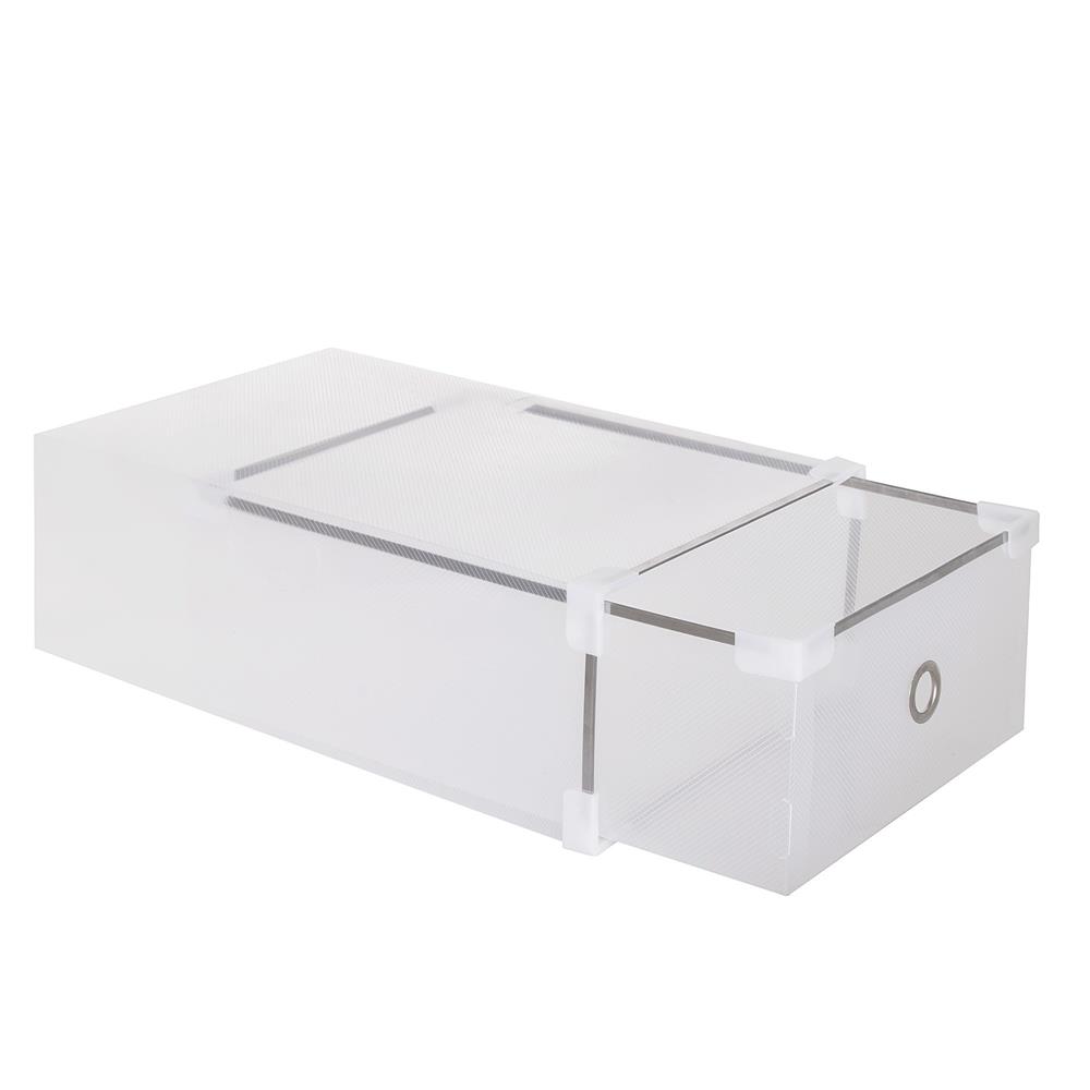 Set 10 cutii organizare pentru pantofi, 34x22x13, transparent Household NewTrend