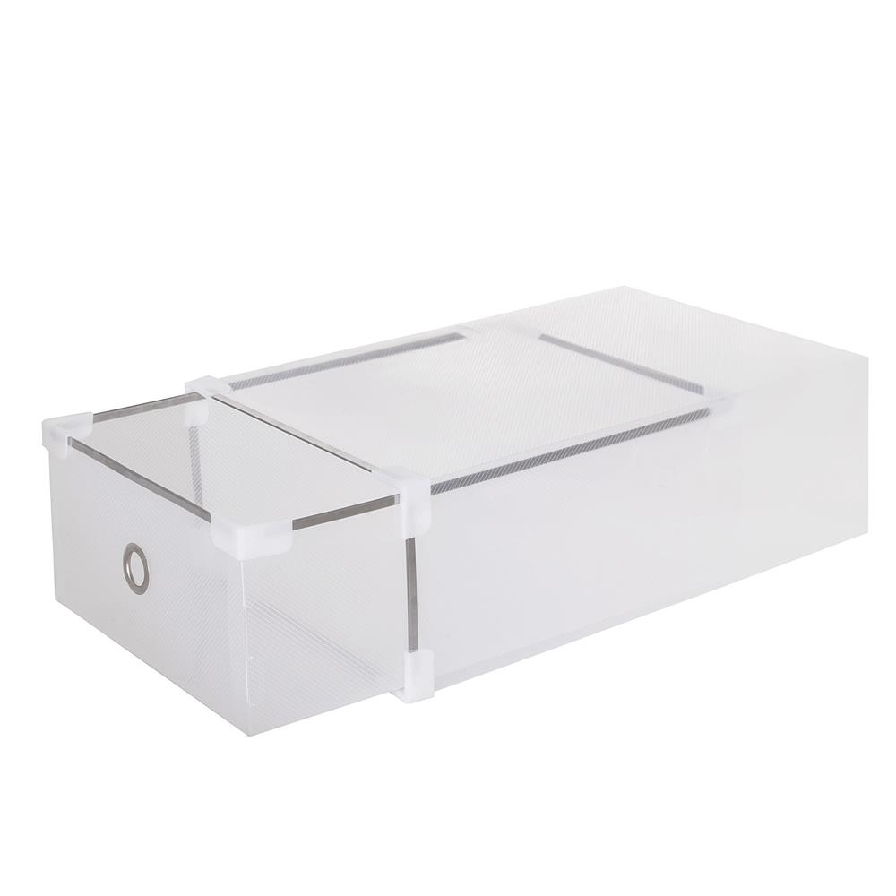 Set 10 cutii organizare pentru pantofi, 34x22x13, transparent Household NewTrend