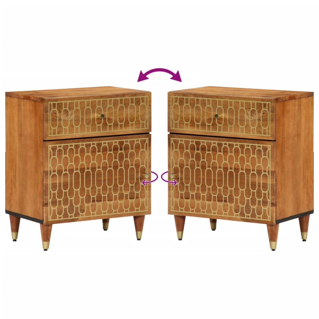 Noptieră, 50x33x60 cm, lemn masiv de mango GartenMobel Dekor