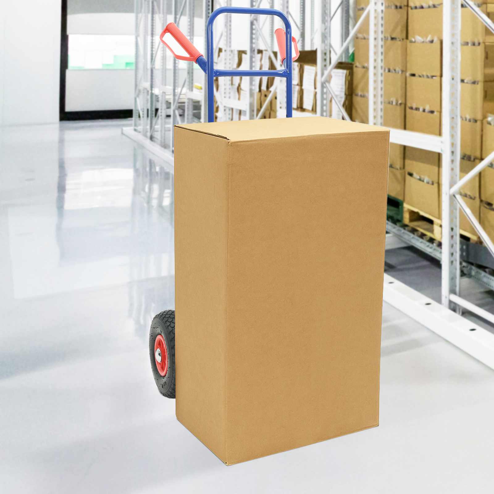 Cărucior manual Albastru și roșu 49,5 x 53 x 114 cm Oțel GartenMobel Dekor