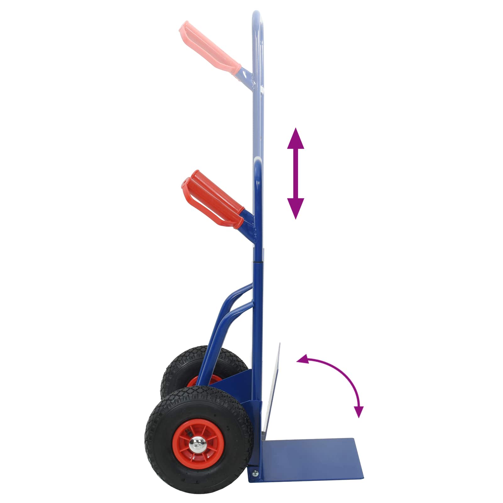 Cărucior manual Albastru și roșu 49,5 x 53 x 114 cm Oțel GartenMobel Dekor