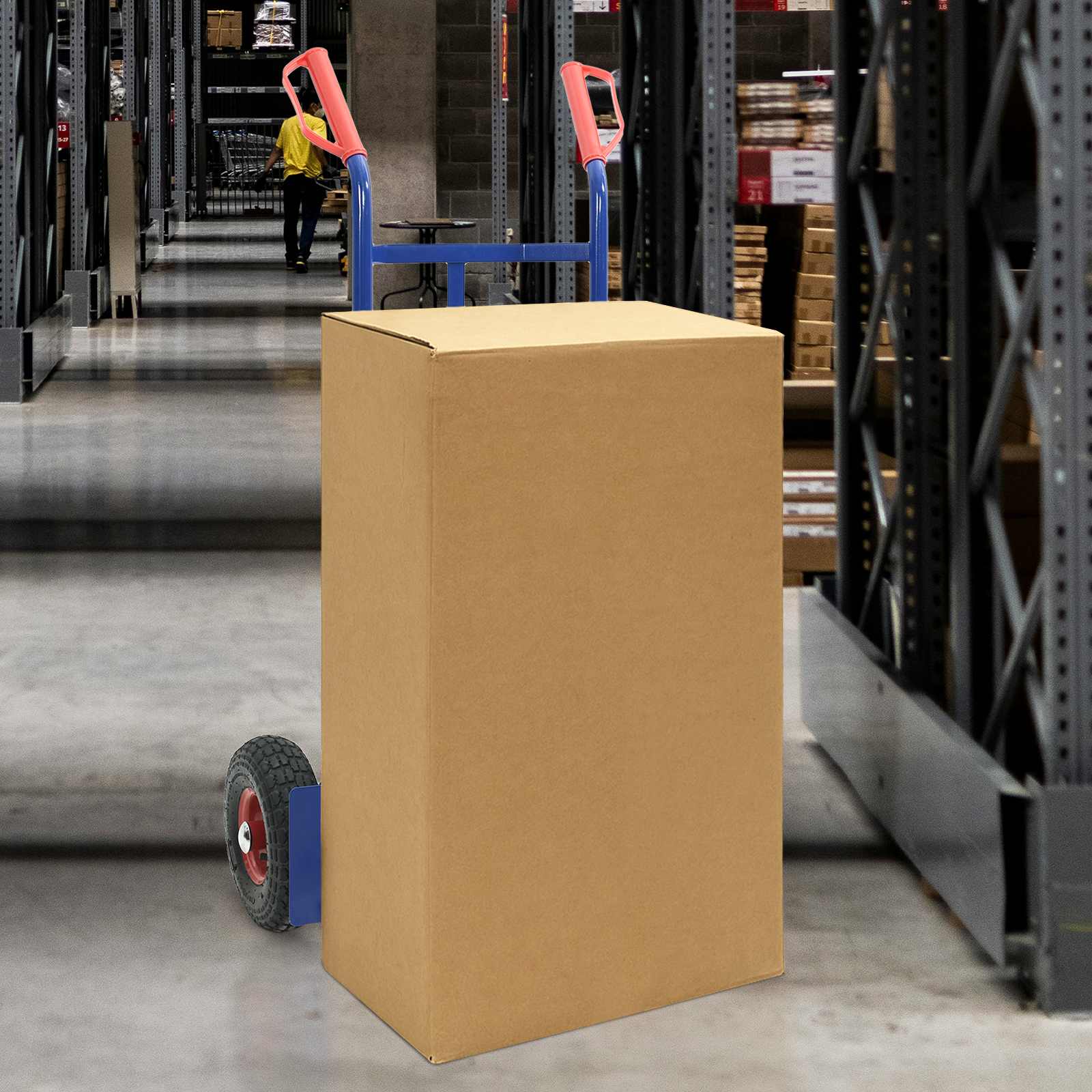 Cărucior manual Albastru și roșu 57 x 46 x 113 cm Oțel GartenMobel Dekor