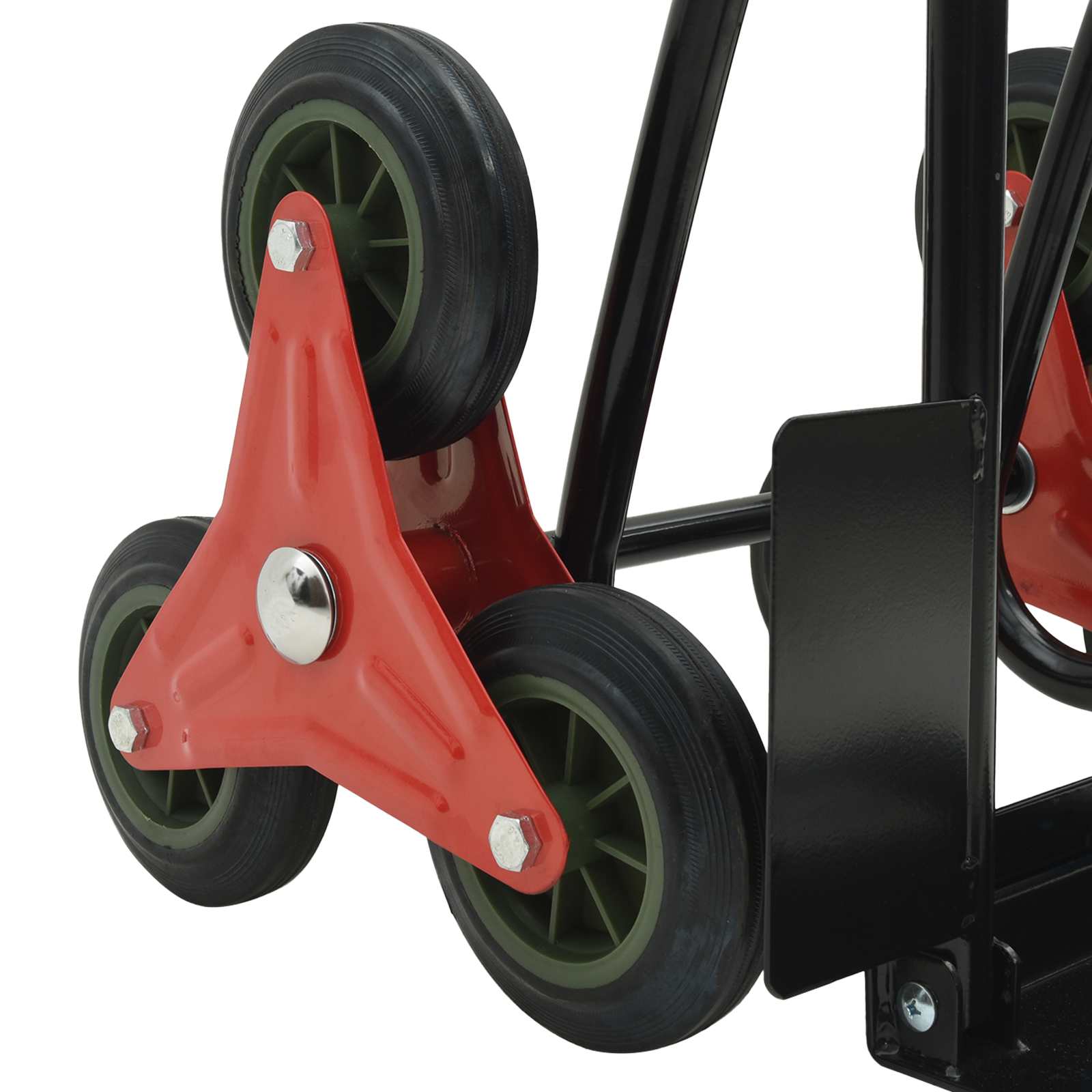 Cărucior manual Negru și roșu 64.5 x 49.5 x 114 cm Oțel GartenMobel Dekor