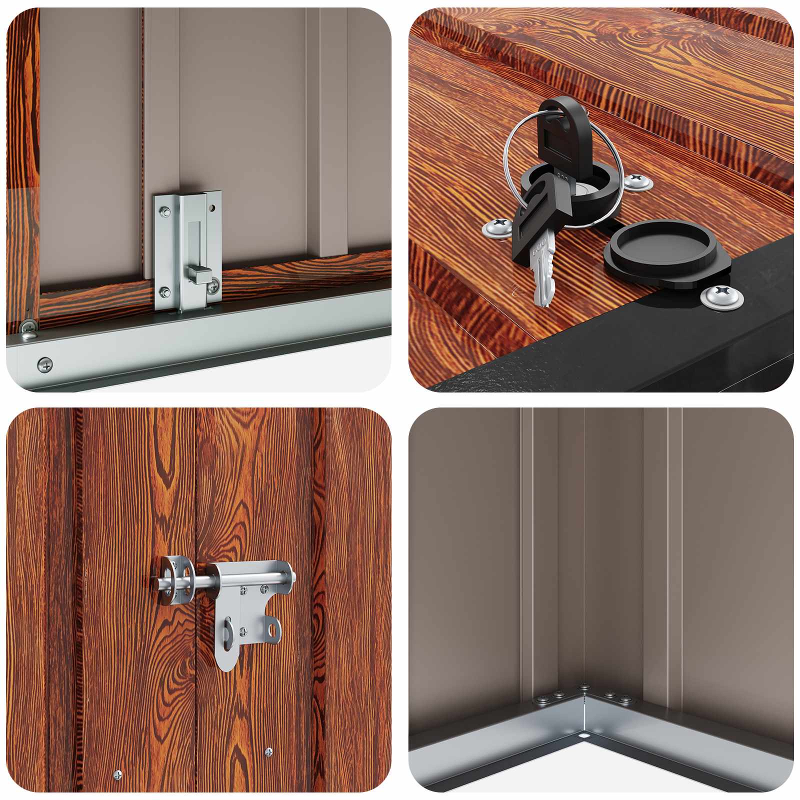 Cutie de depozitare pentru grădină Maro 151,5 x 82 x 110,5 cm GartenMobel Dekor