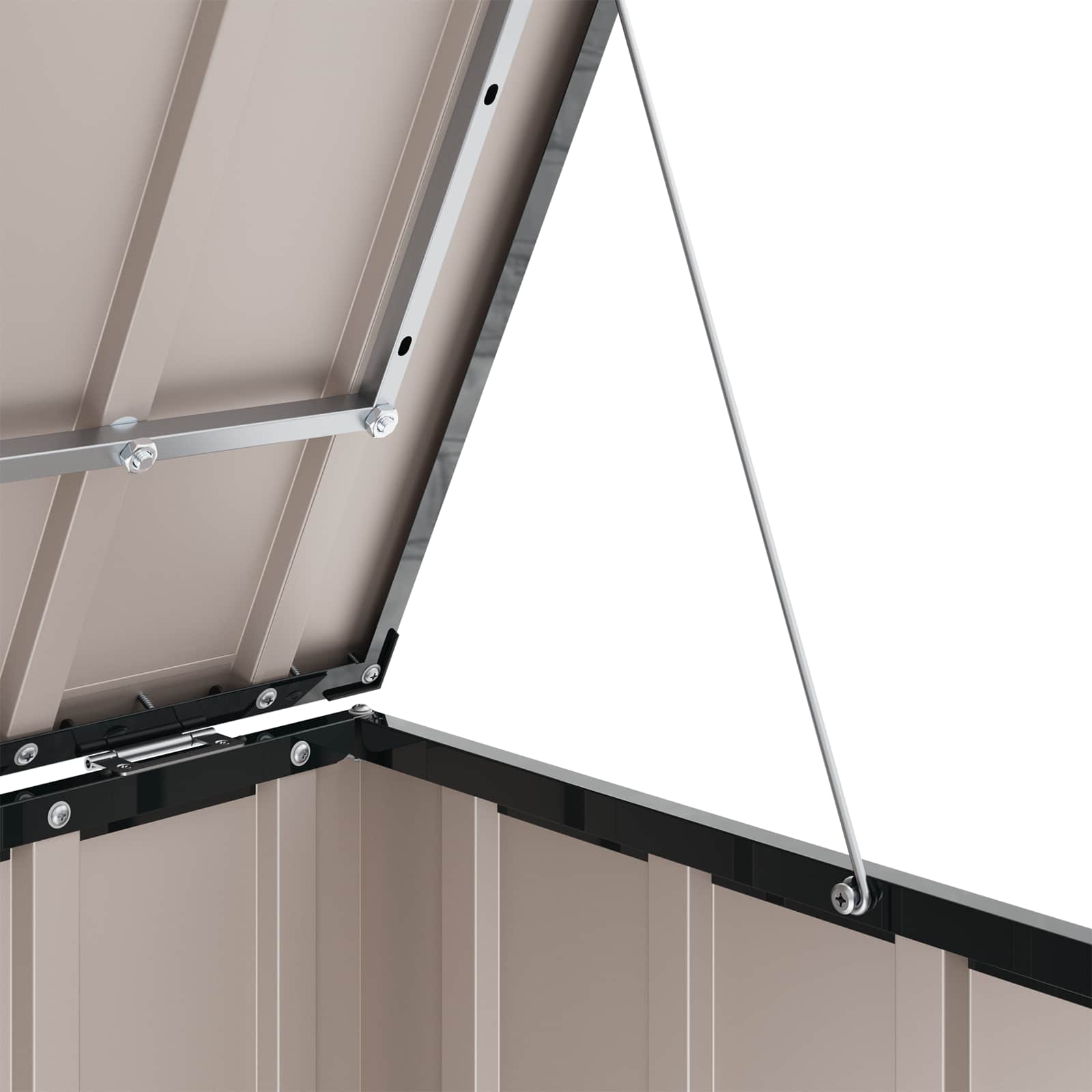 Cutie de depozitare pentru grădină Negru 101 x 82 x 50 cm Oțel GartenMobel Dekor