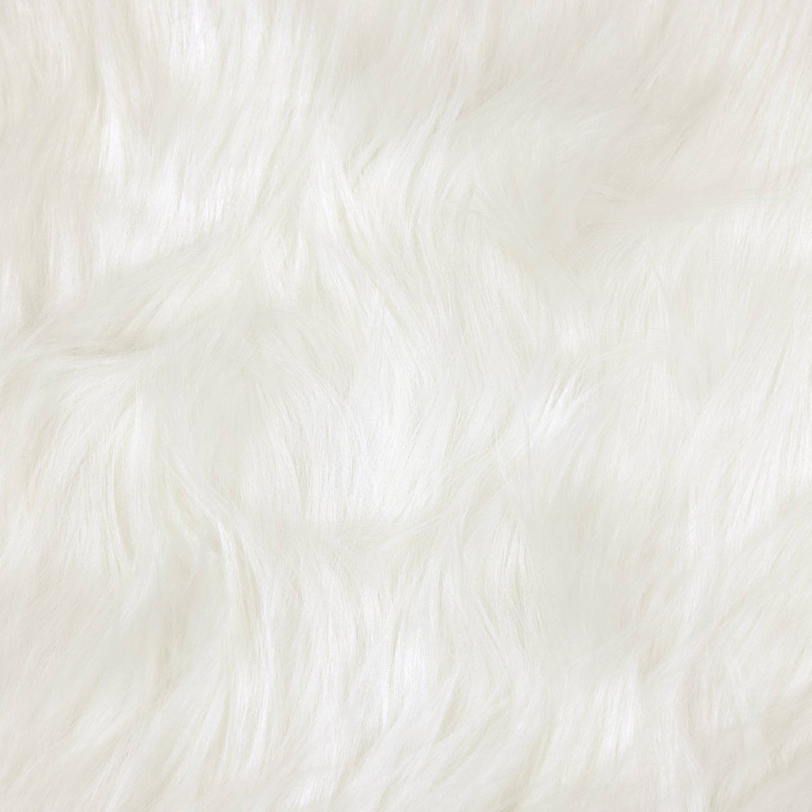 Covor din Lână Faux Tafalla Alb 240 x 340 cm Poliester GartenMobel Dekor