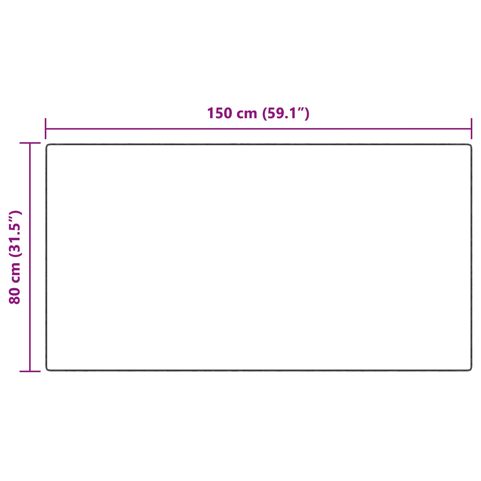 Covor din Blană Faux de Iepure Olite Crem 80 x 150 cm Poliester GartenMobel Dekor