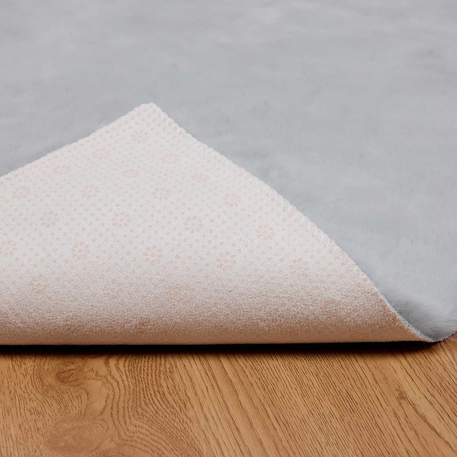 Covor din Blană Faux de Iepure Olite Gri 120 x 170 cm Poliester GartenMobel Dekor