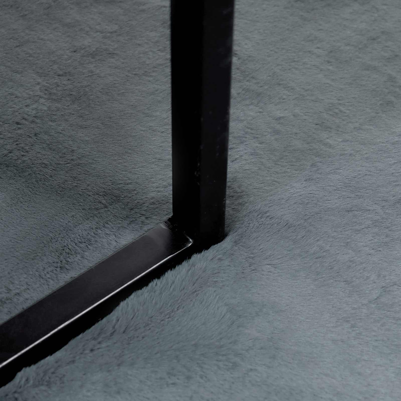 Covor din Blană Faux de Iepure Olite Antracit 80 x 200 cm GartenMobel Dekor