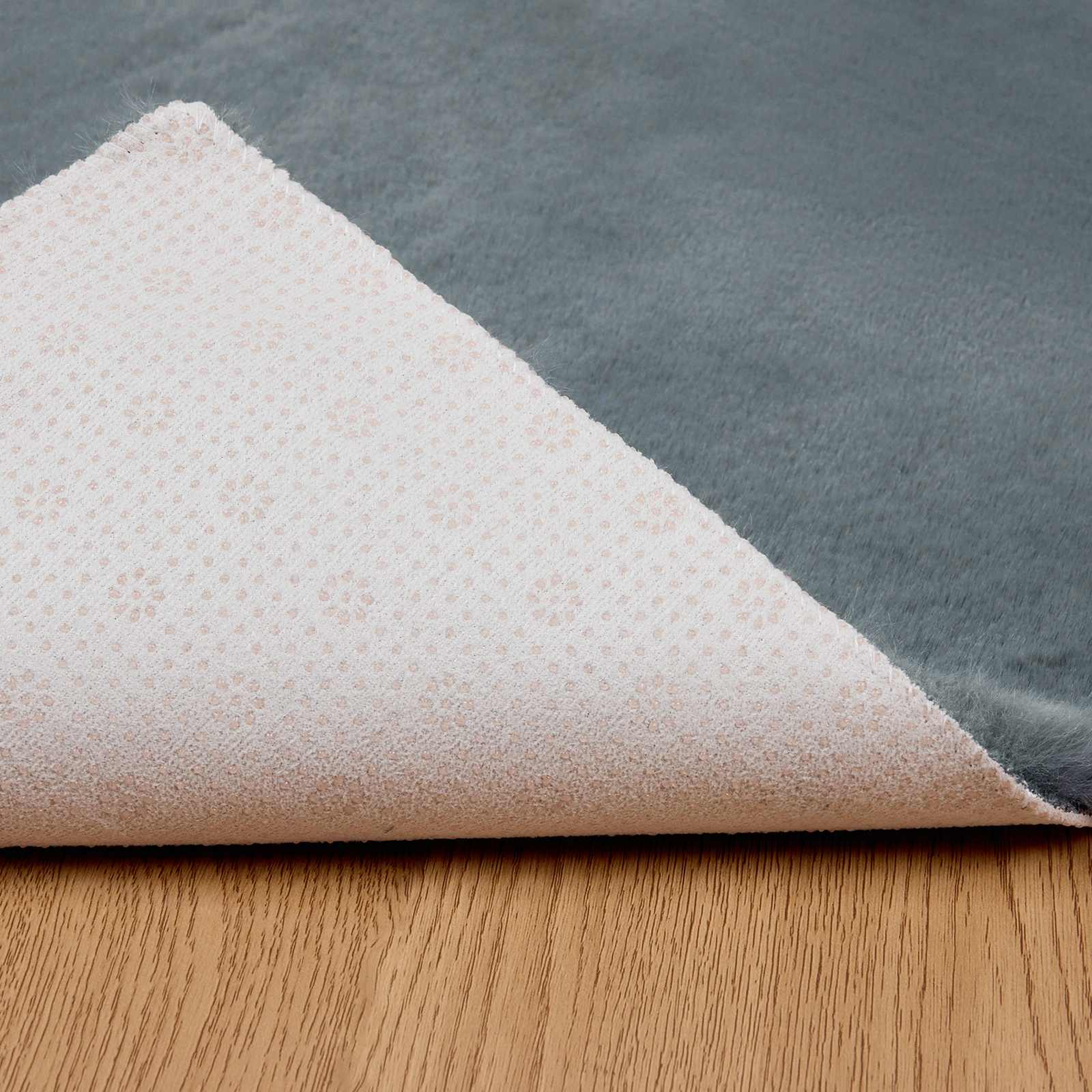 Covor din Blană Faux de Iepure Olite Antracit 80 x 200 cm GartenMobel Dekor