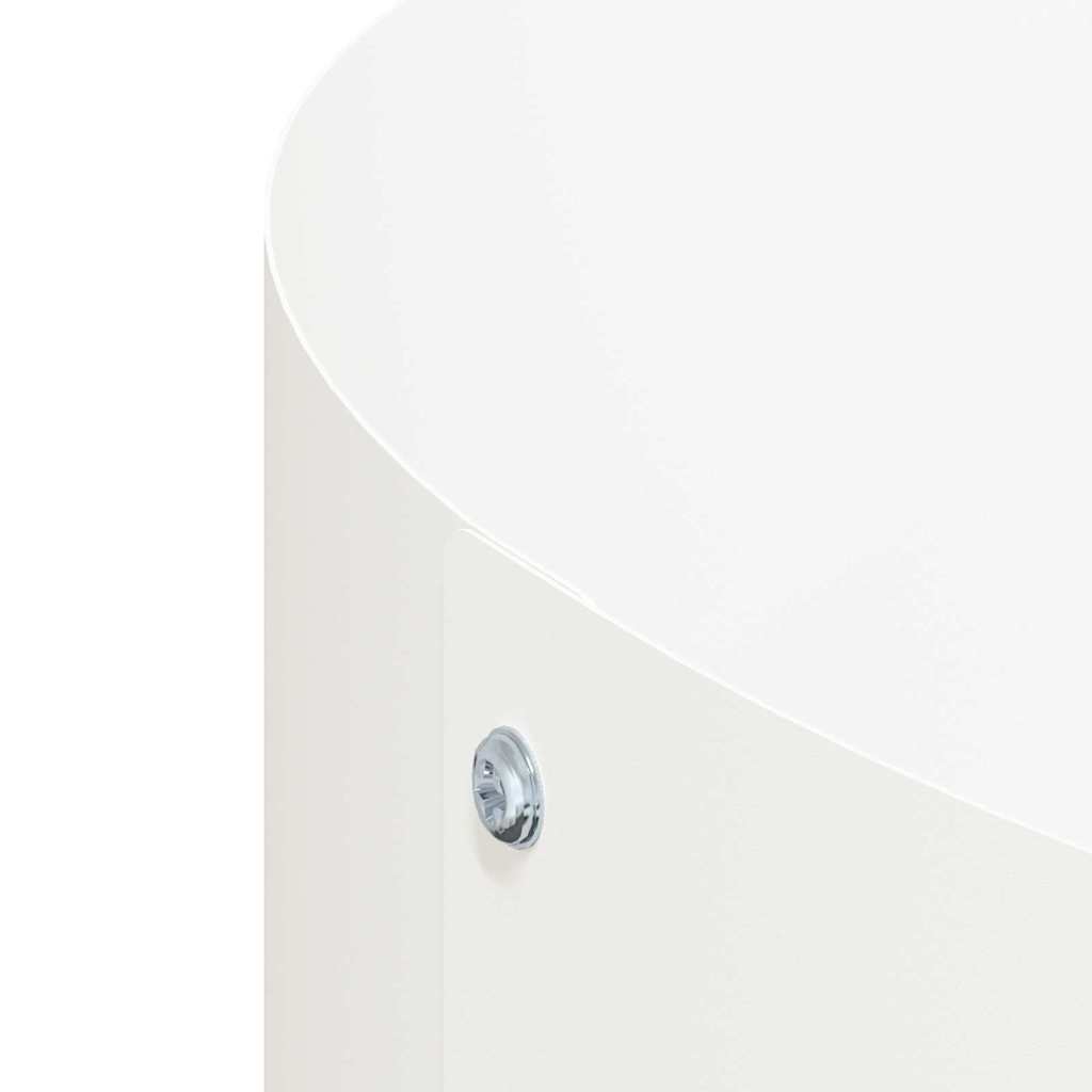 Vază pentru Grădină Alb 30 x 30 x 20 cm Oțel laminat la rece GartenMobel Dekor