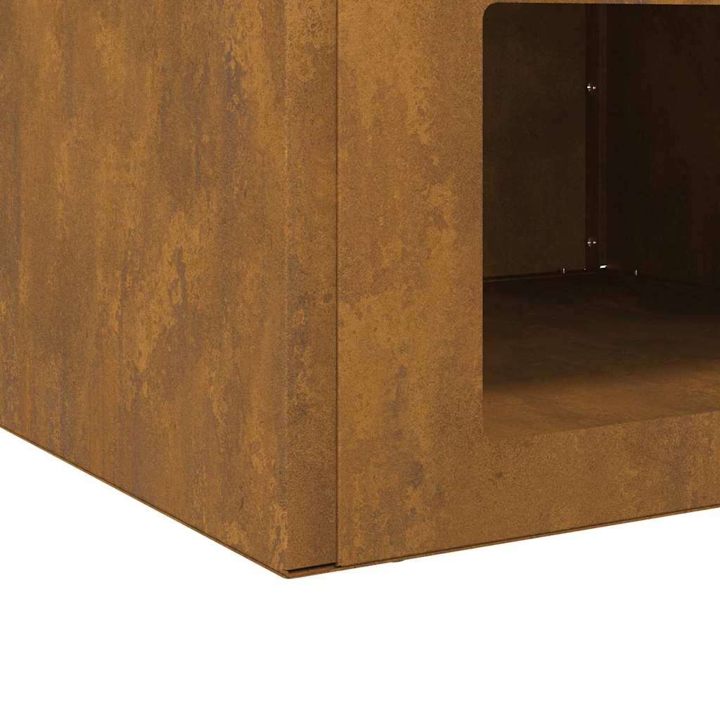 Cuptor de foc Ruginit 50 x 50 x 40 cm GartenMobel Dekor