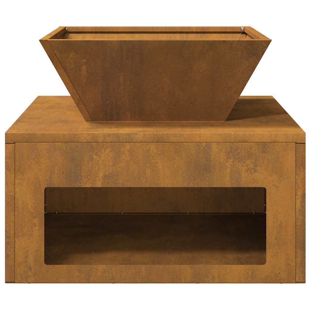 Cuptor de foc Ruginit 50 x 50 x 40 cm GartenMobel Dekor